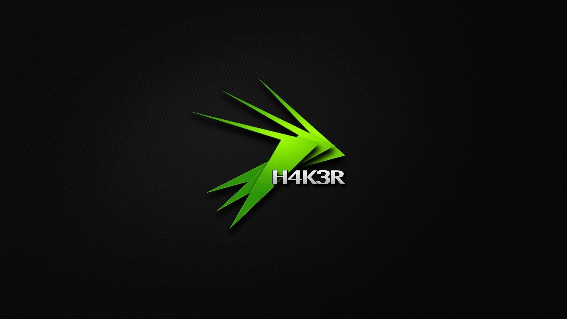 Abstract Green Hacker Logo Full Hd