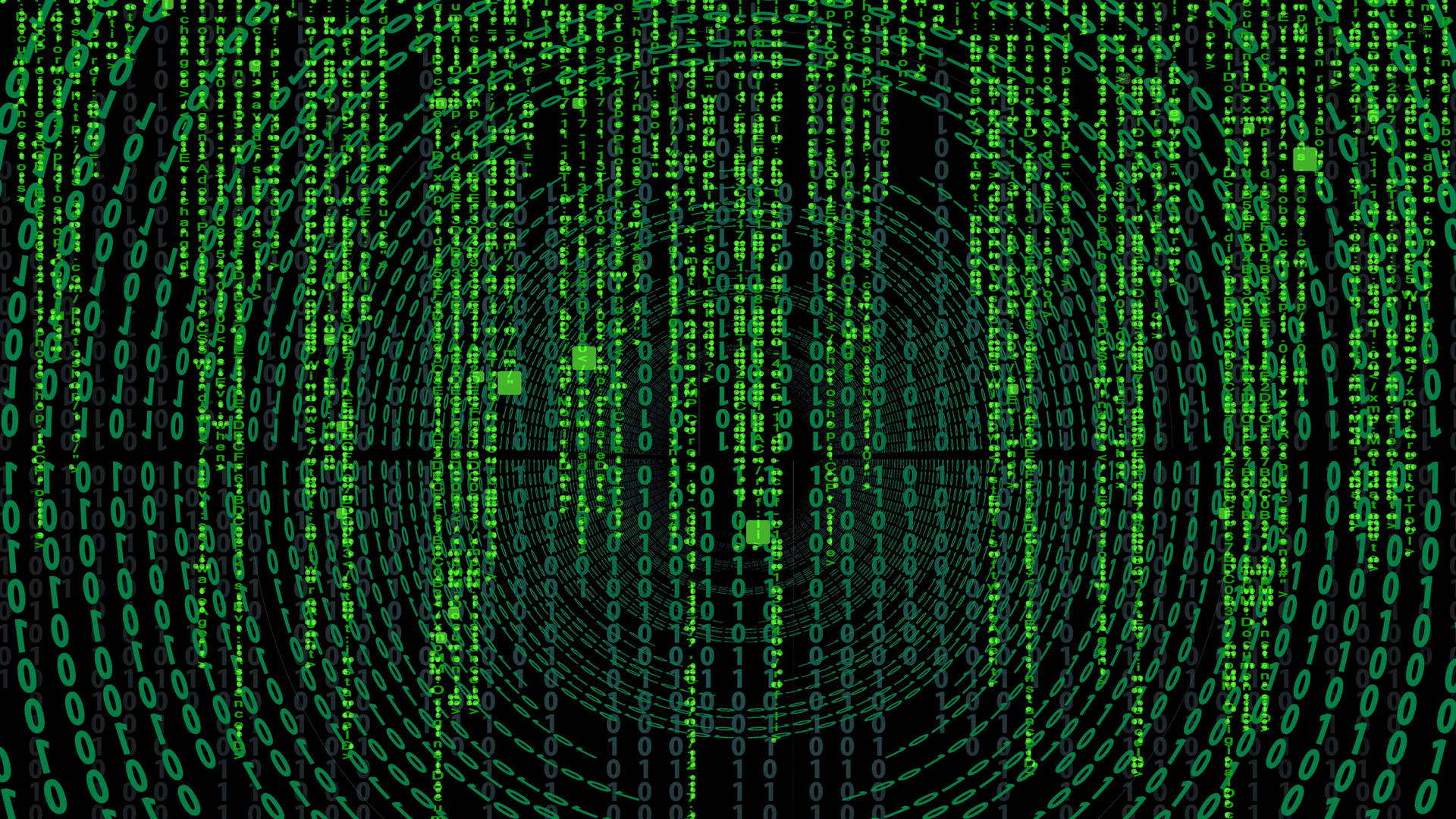 Abstract Green Matrix Codes Hacker 4k Background