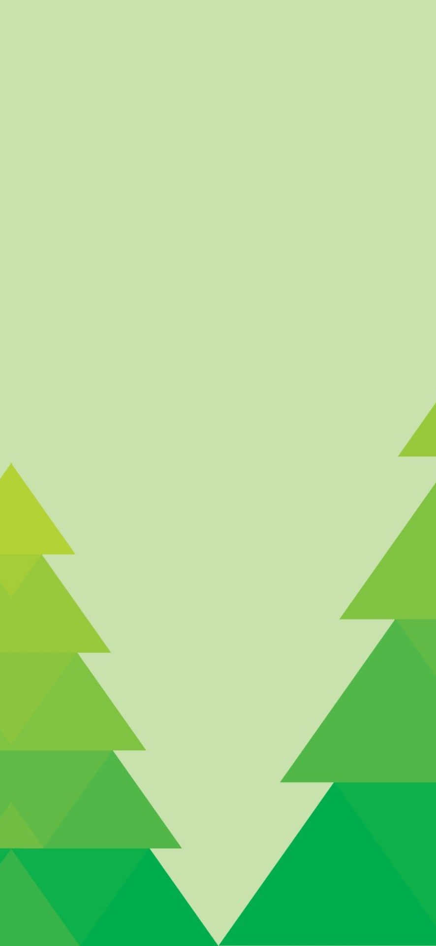 Abstract Green Triangle Forest Background Background