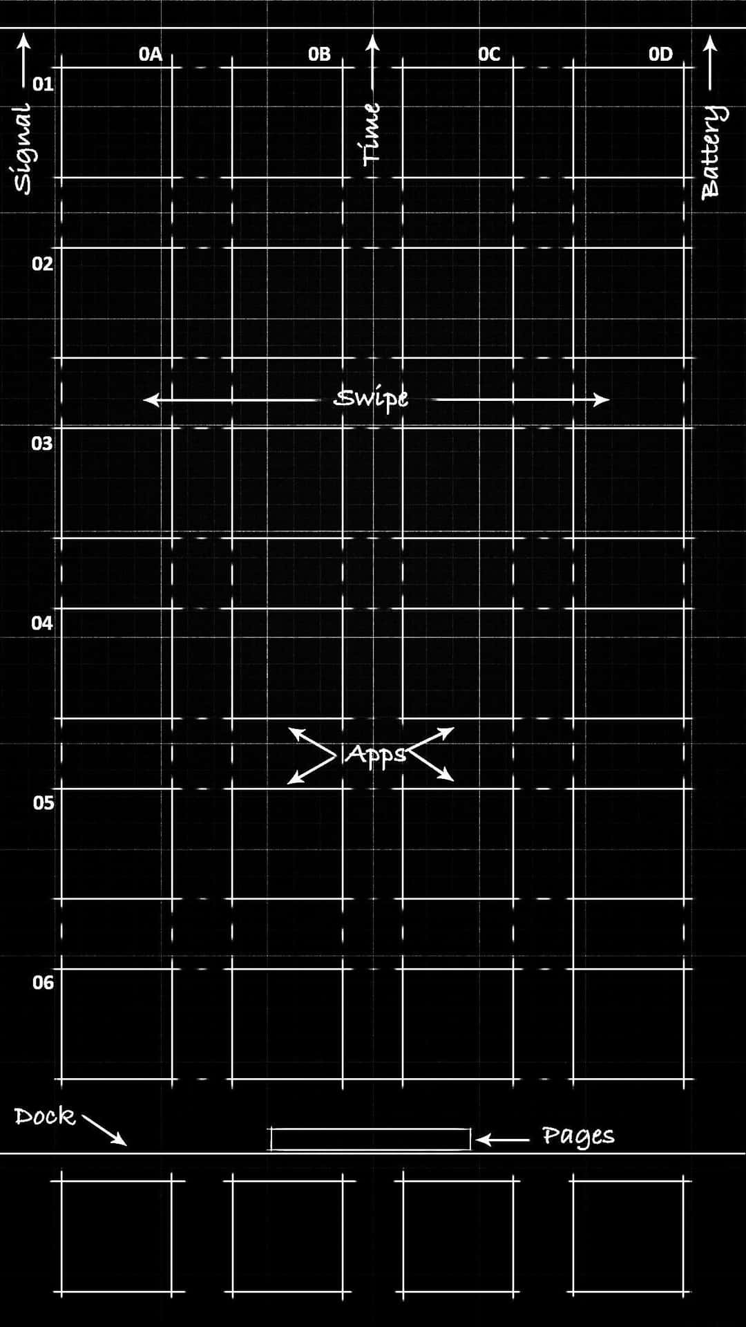 Abstract Grid Aesthetic Pattern For The Iphone Background