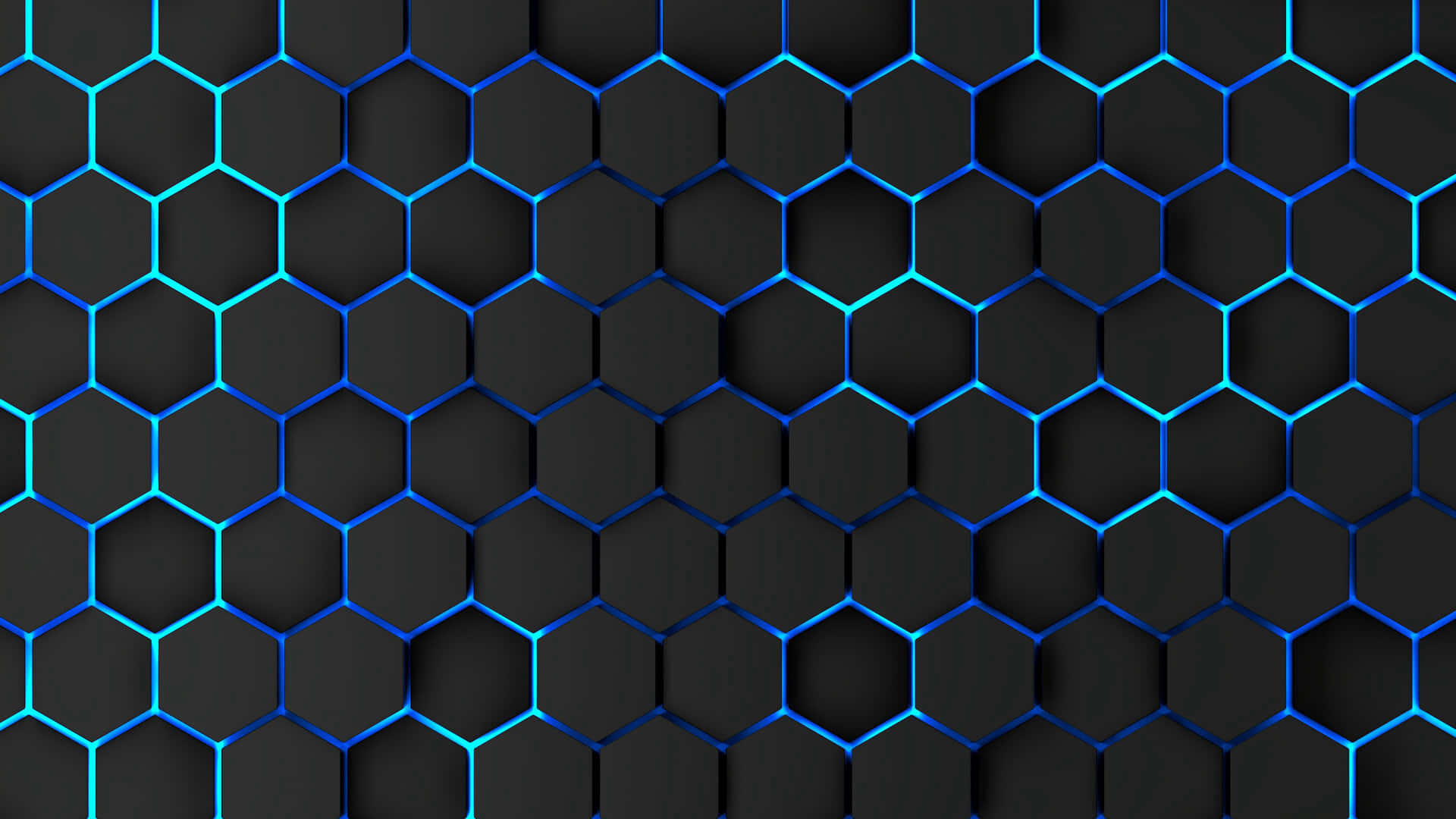 Abstract Hexagons In Vibrant Colors Background