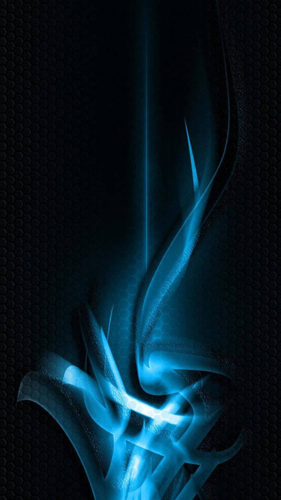 Abstract Iphone Blue Flames Background