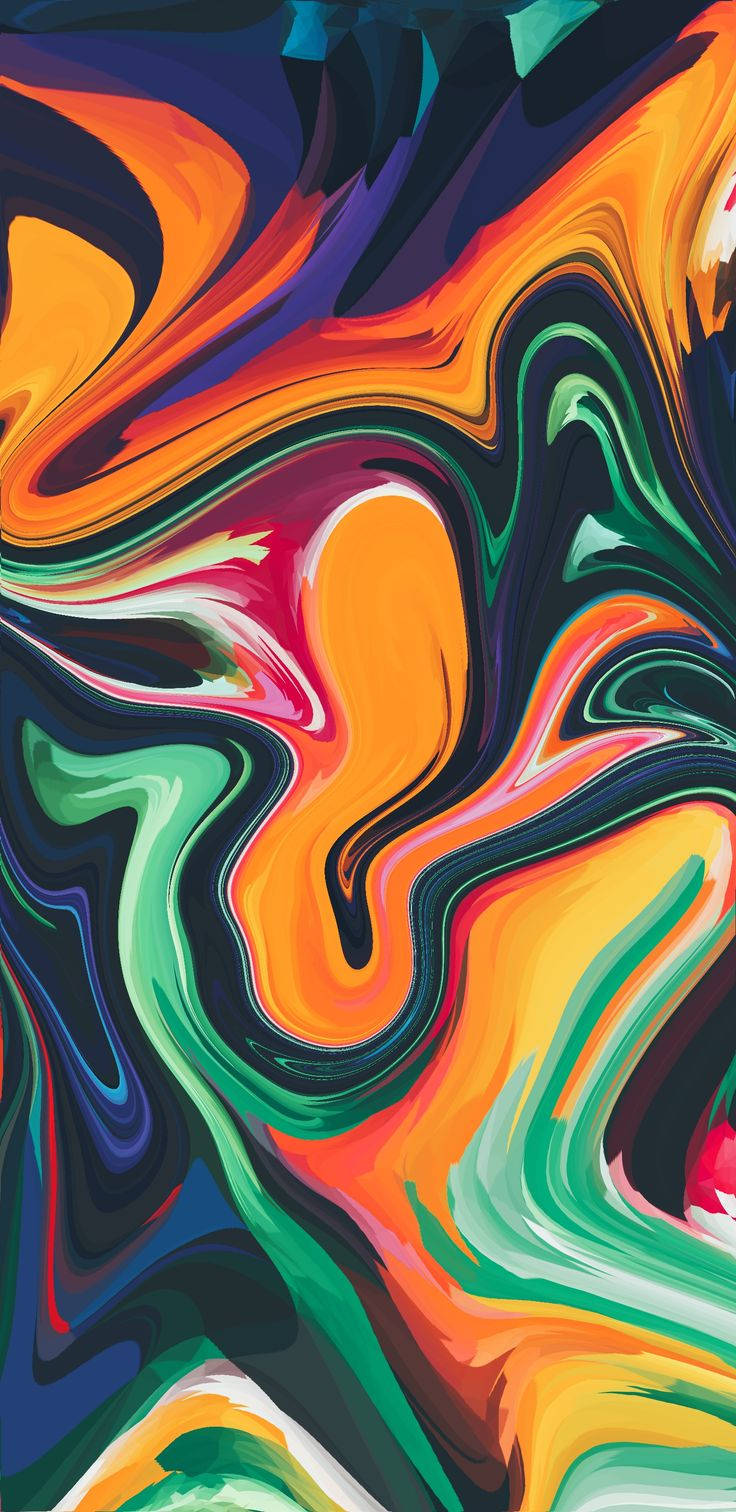 Abstract Iphone Color Paint Background