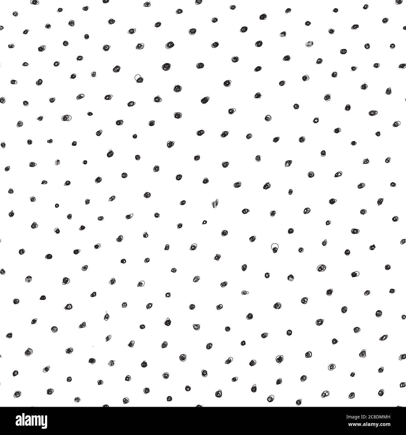 Abstract Kaleidoscope Of Black Dots Background