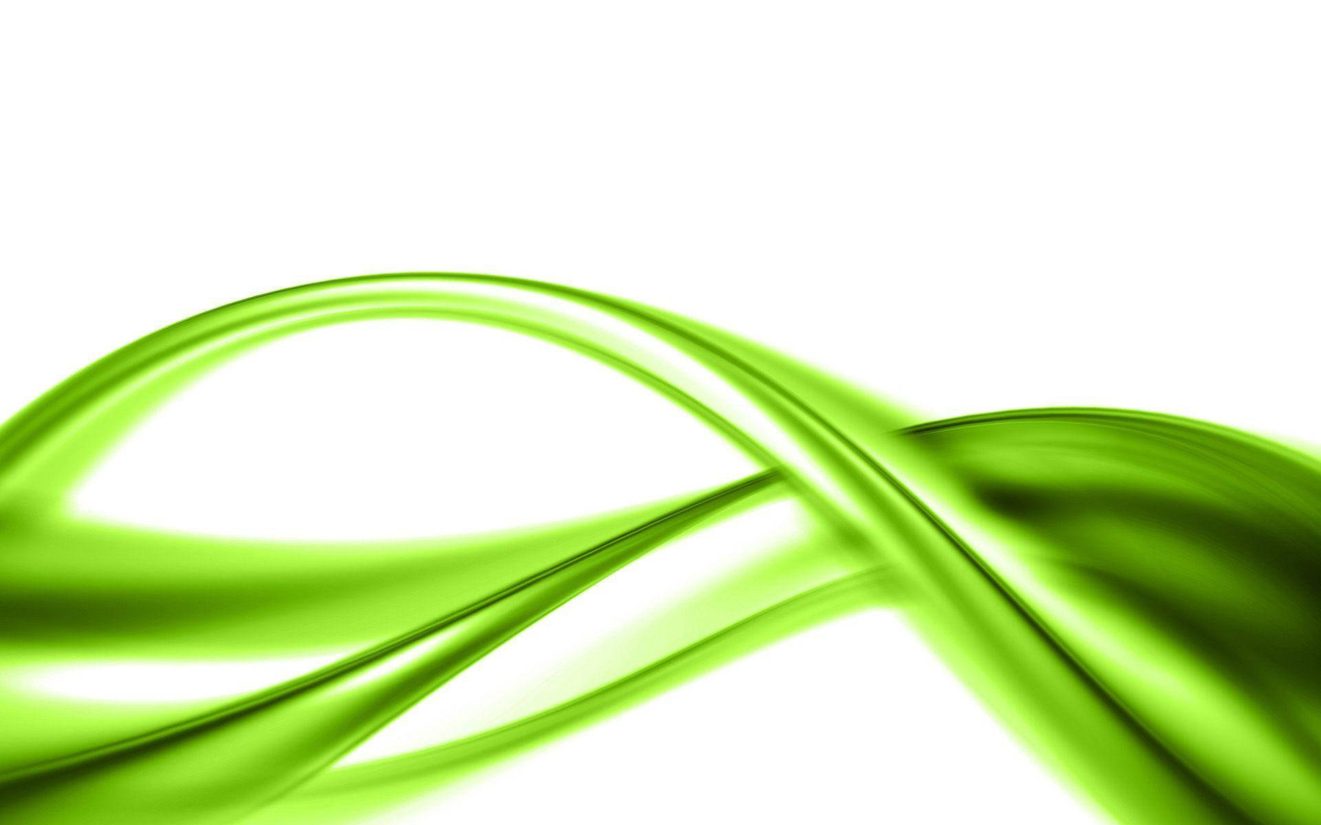 Abstract Light Green Waves