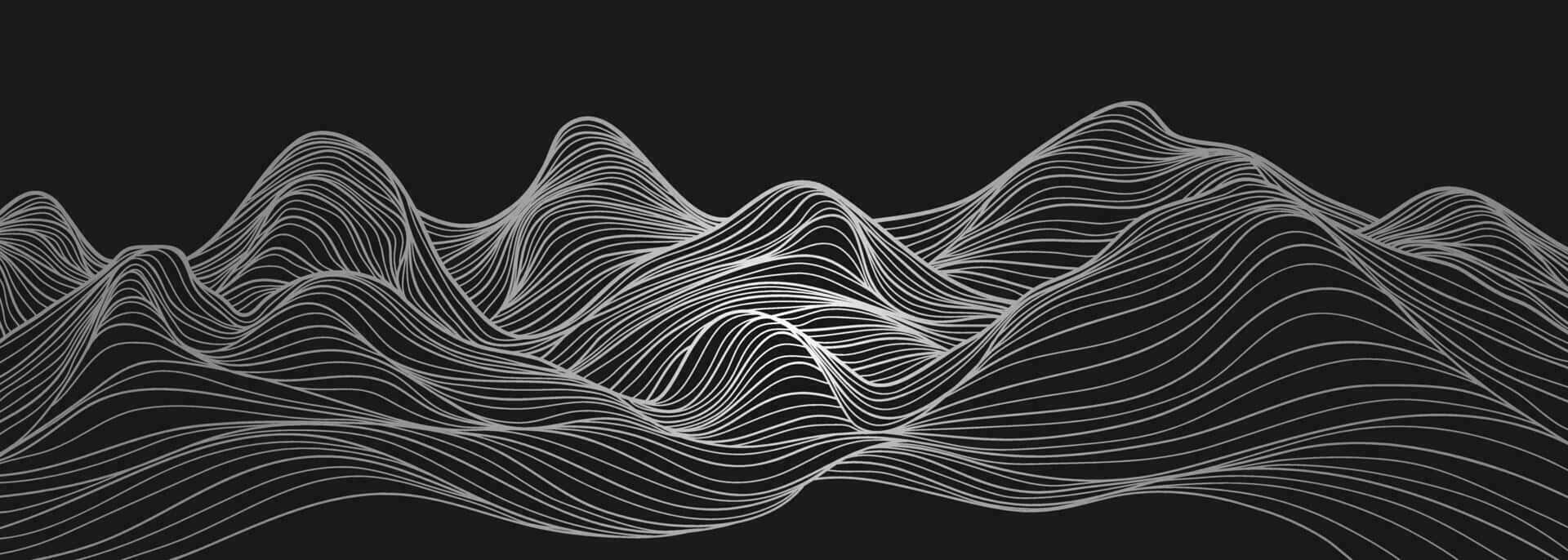 Abstract Line Wave Pattern Background