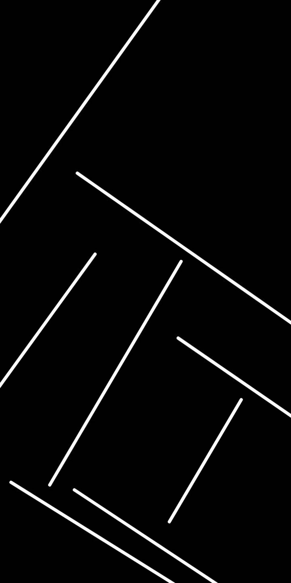 Abstract Lines Minimalist Black Phone