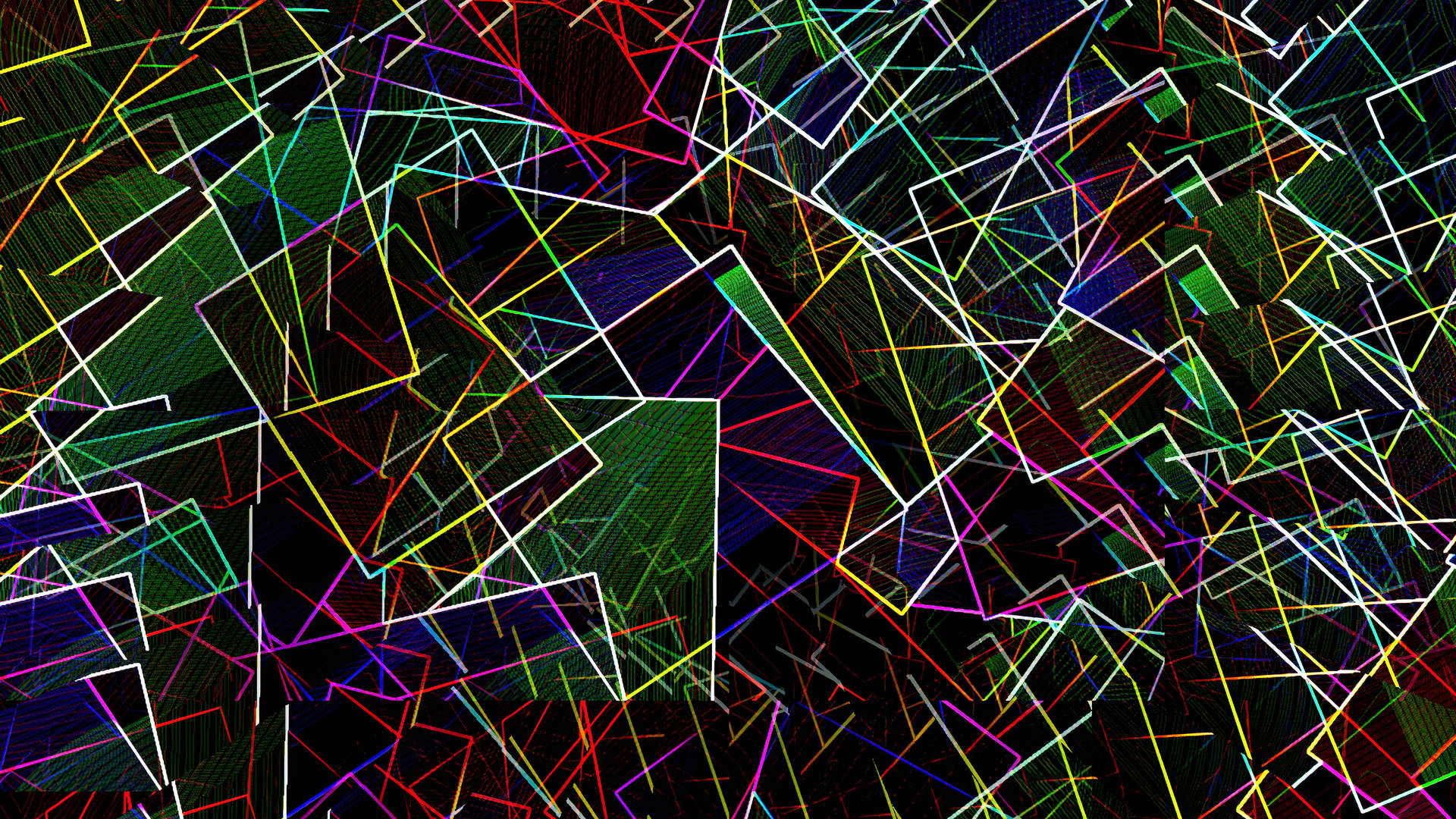 Abstract Lines Psychedelic 4k Background