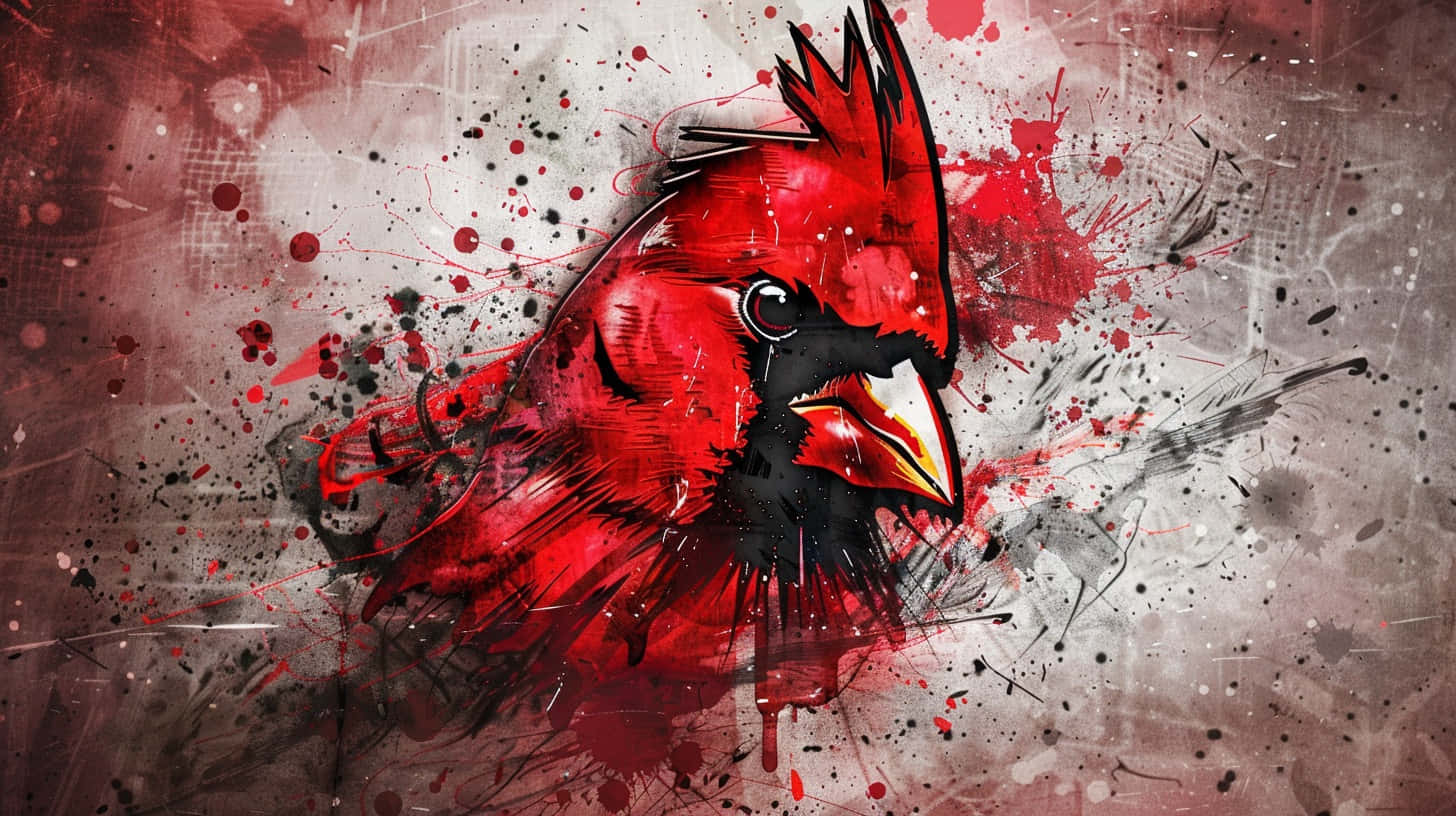 Abstract Louisville Cardinal Art Background