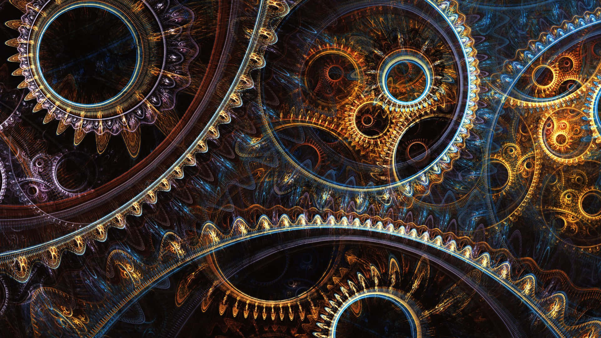 Abstract Mechanical Cogsand Gears Background