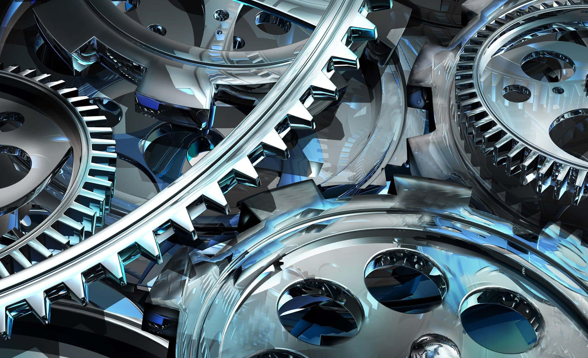 Abstract Mechanical Gearsand Cogs Background