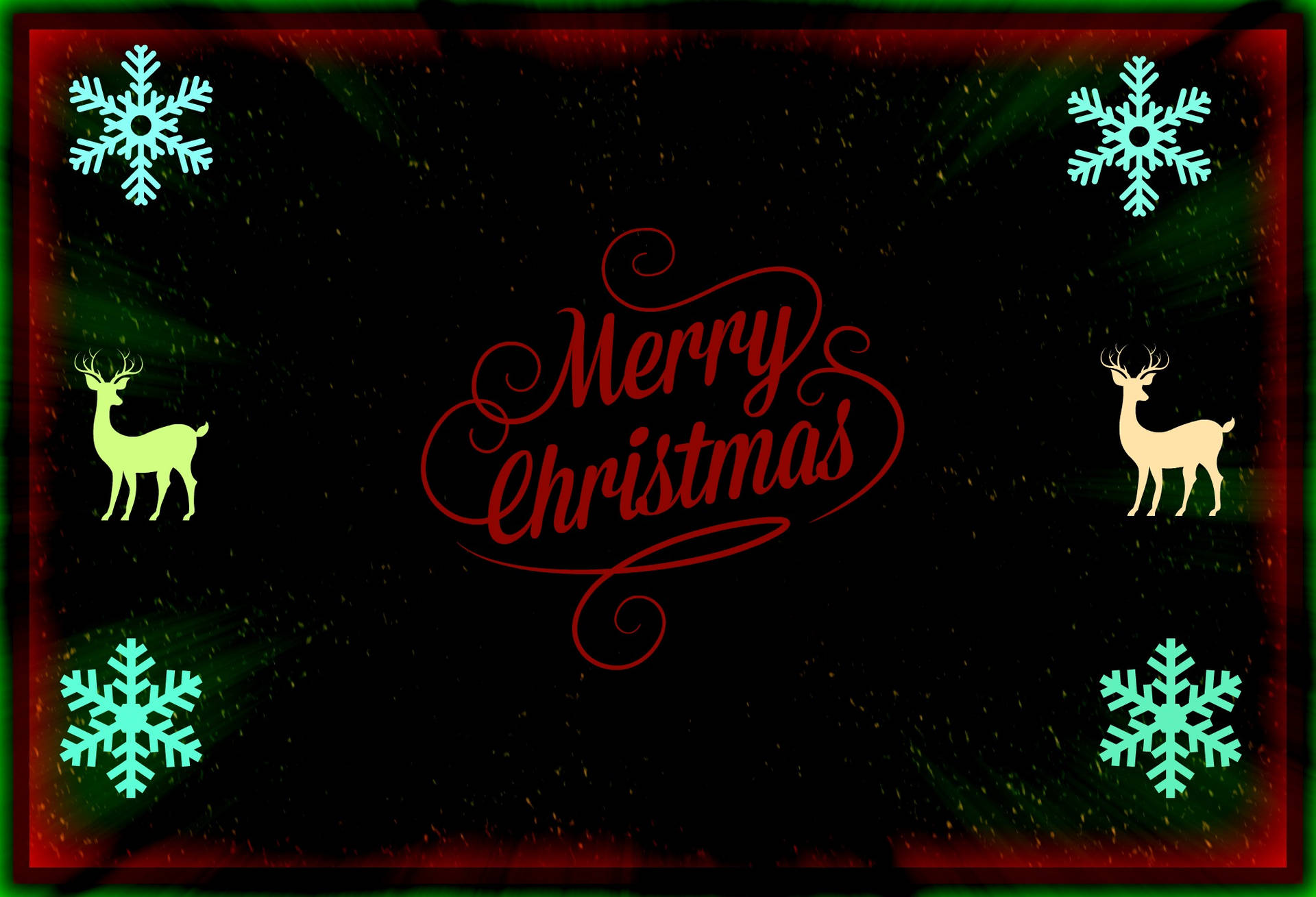 Abstract Merry Christmas Dark Background