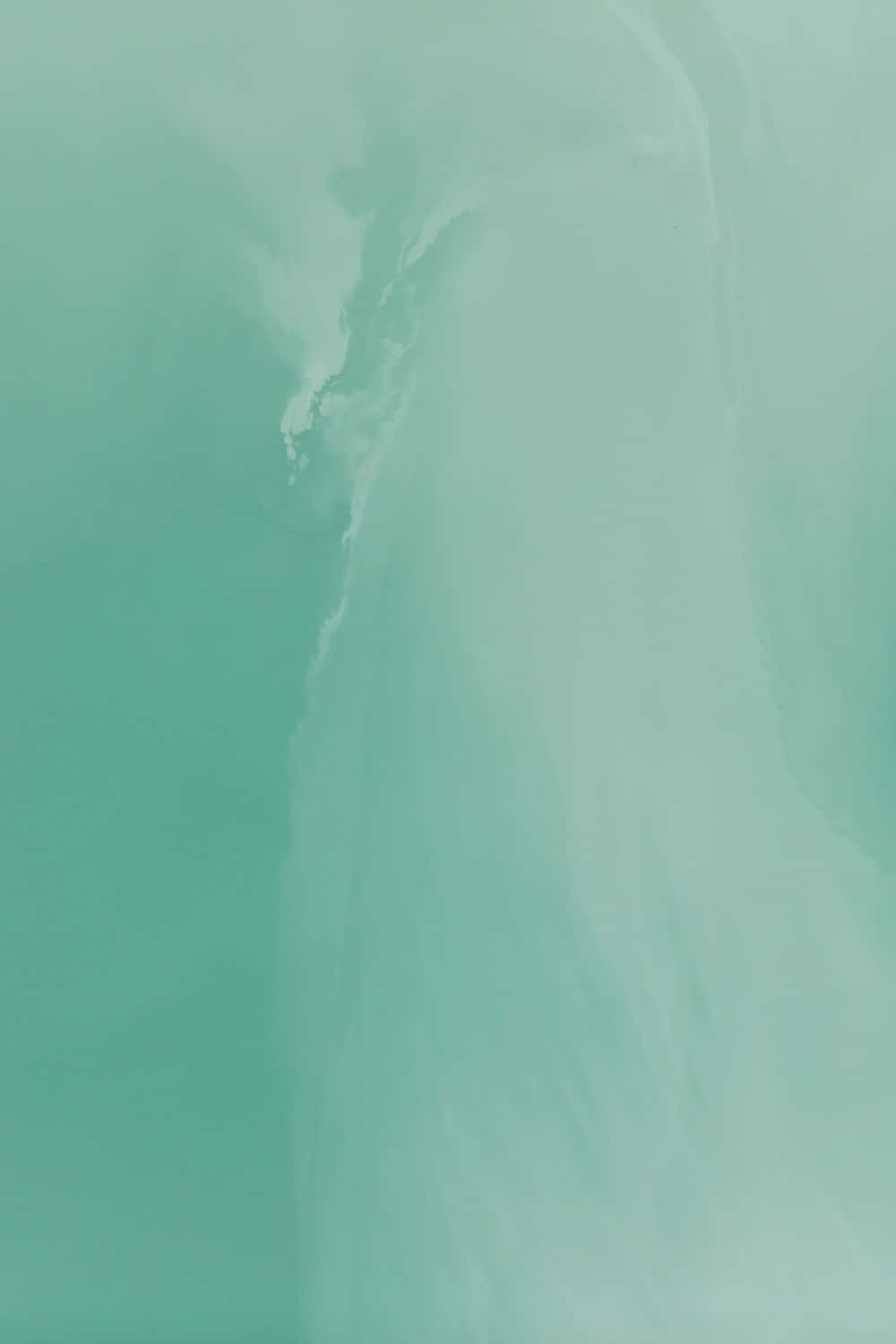 Abstract Minimalist Green Wave Background