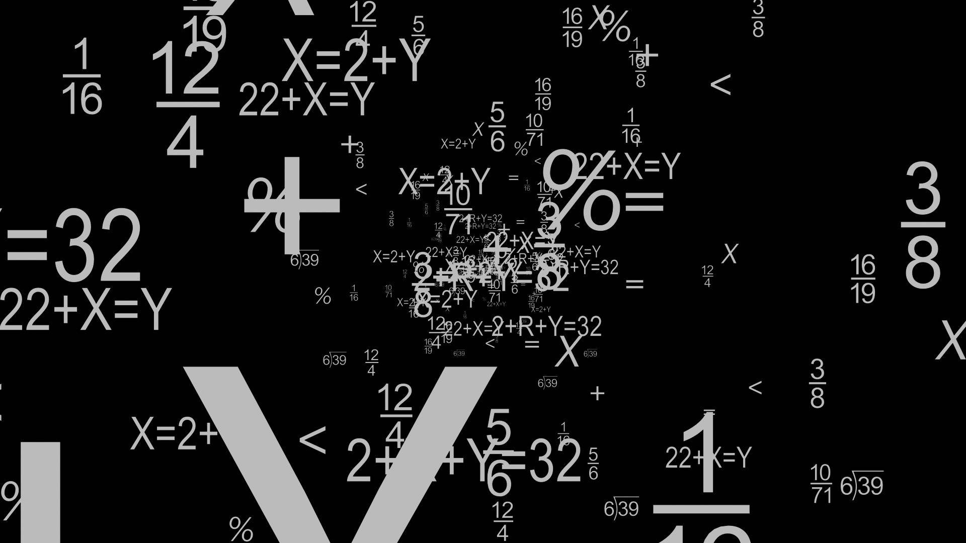 Abstract Monochrome Math Background
