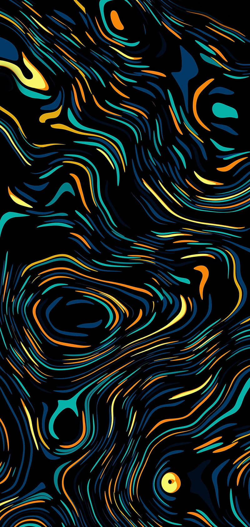 Abstract Neon Pattern Cool Android Background