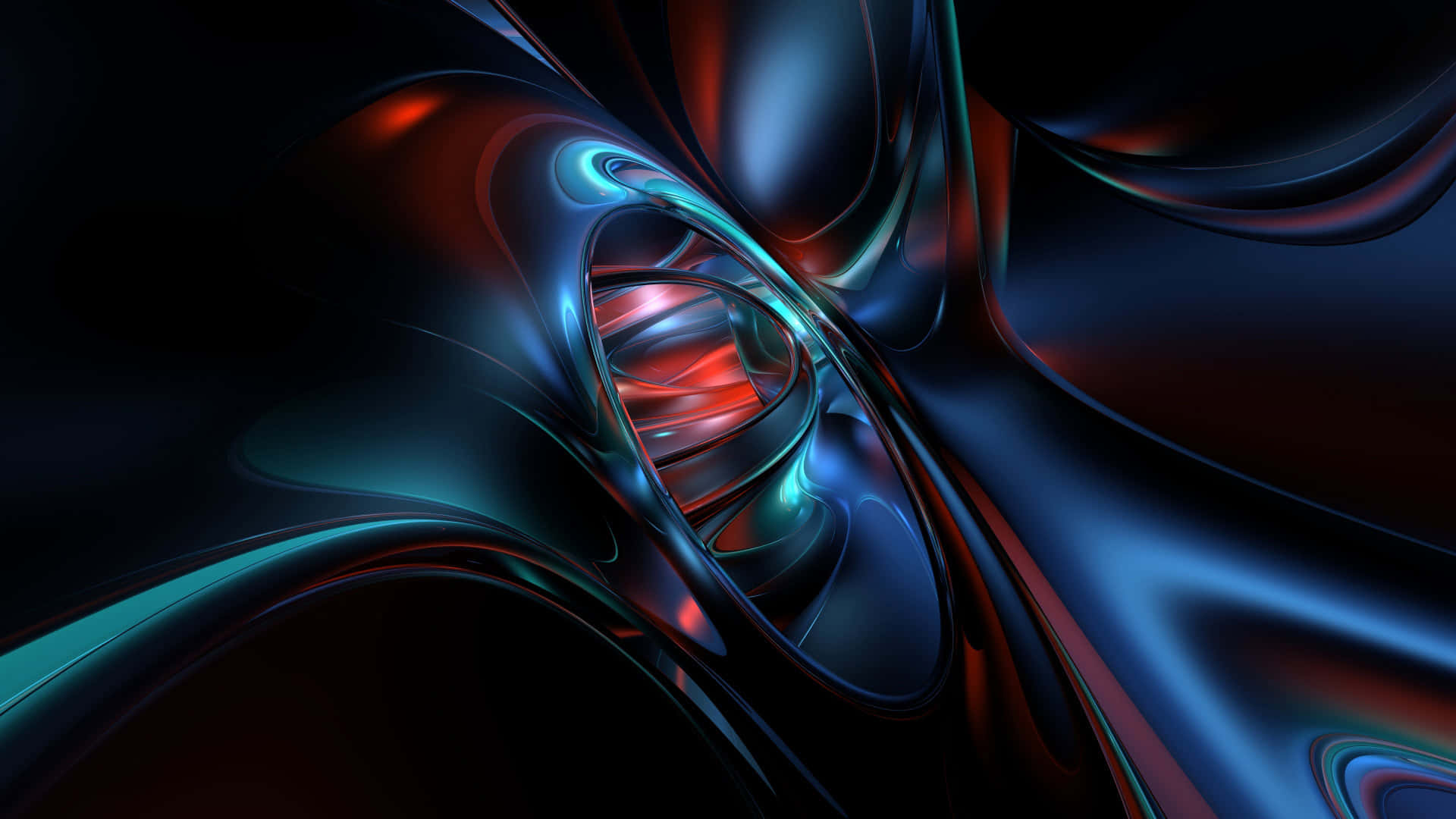 Abstract Neon Swirls Background