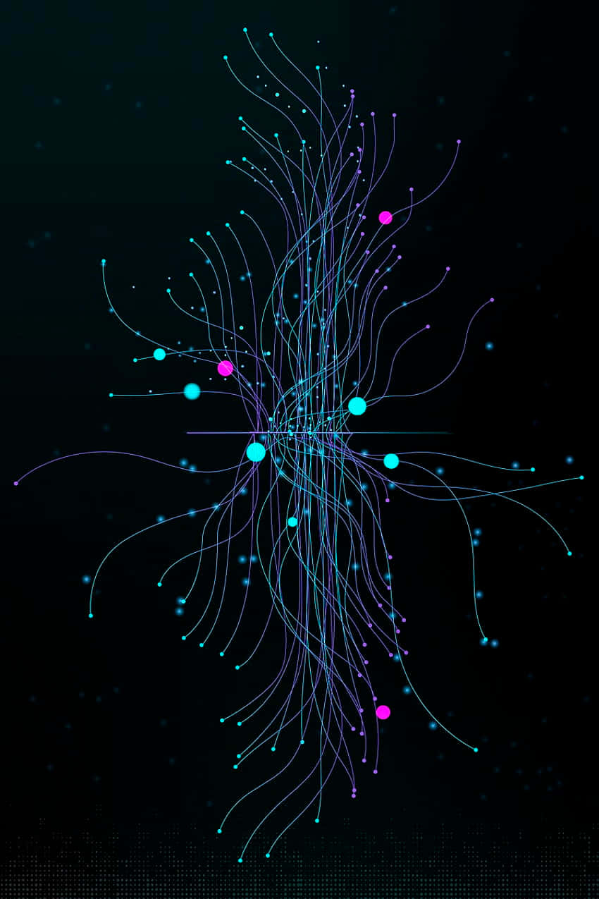 Abstract Neural Network Concept Background