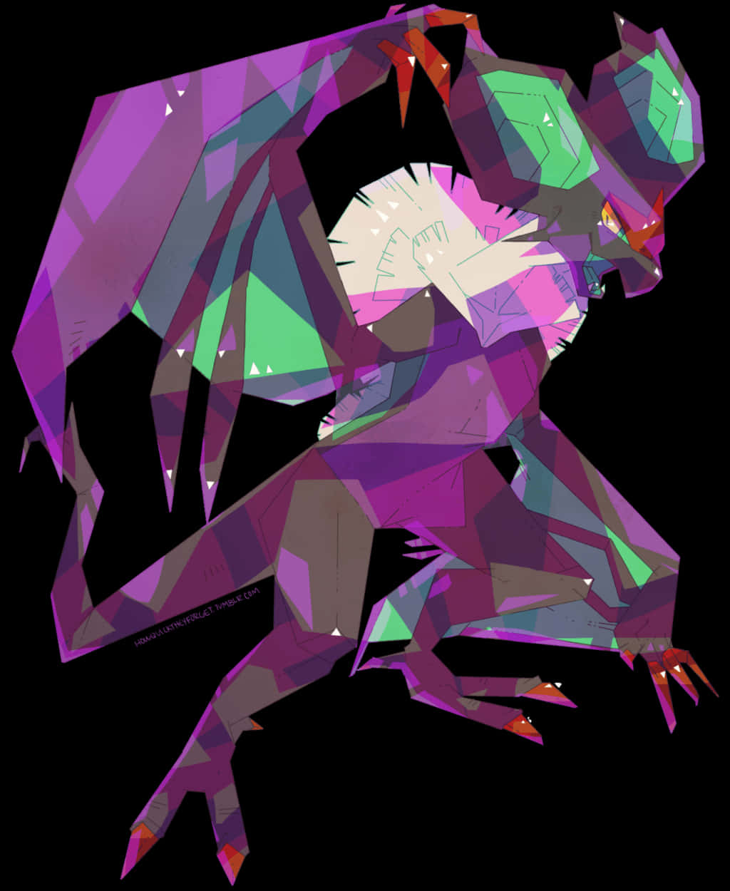 Abstract Noivern Artwork Background