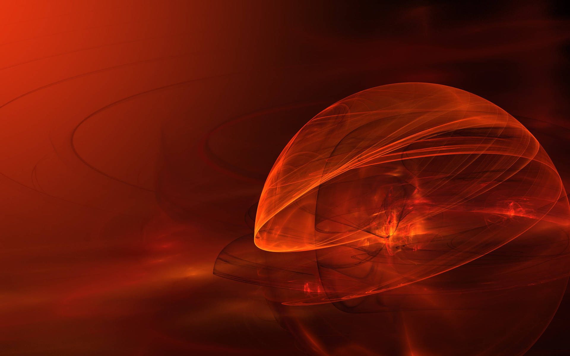 Abstract Orange Sphere Background