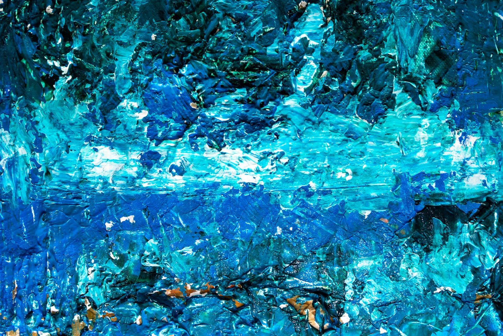 Abstract Painting Blue Color Hd Background