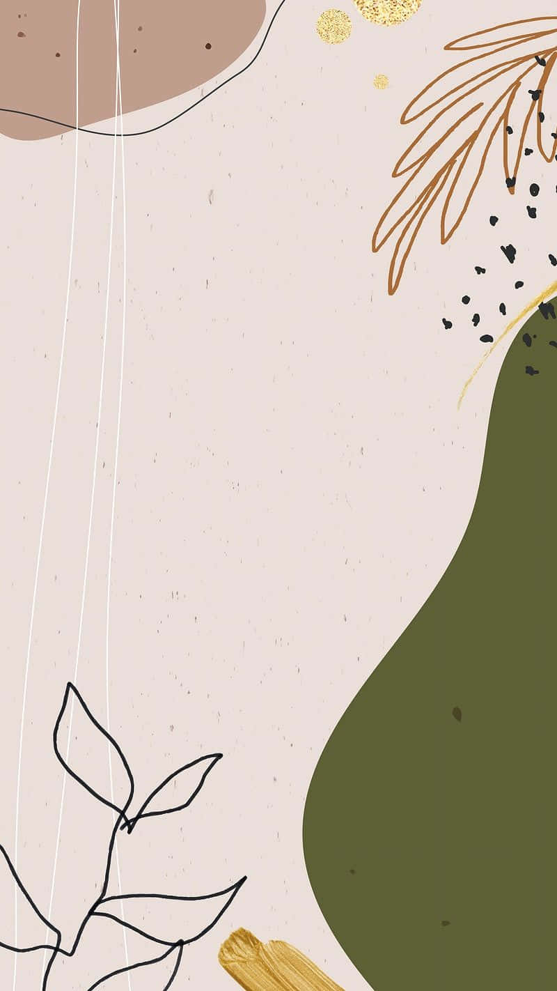 Abstract Painting That Captures Earth Tones Background