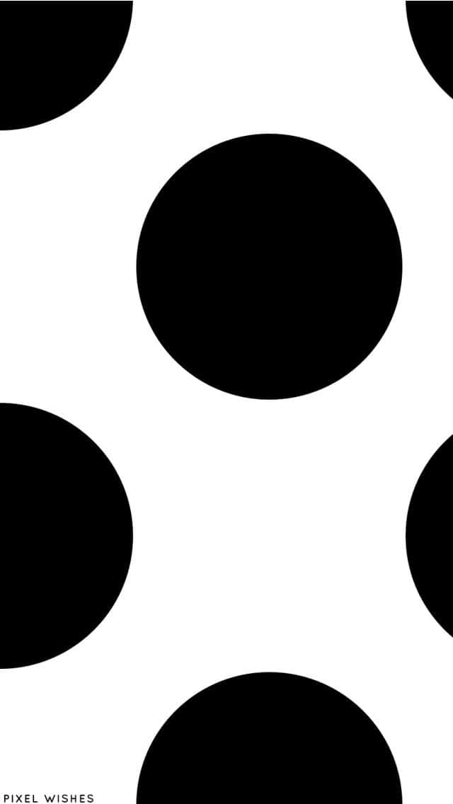 Abstract Pattern Of Black Dots Background