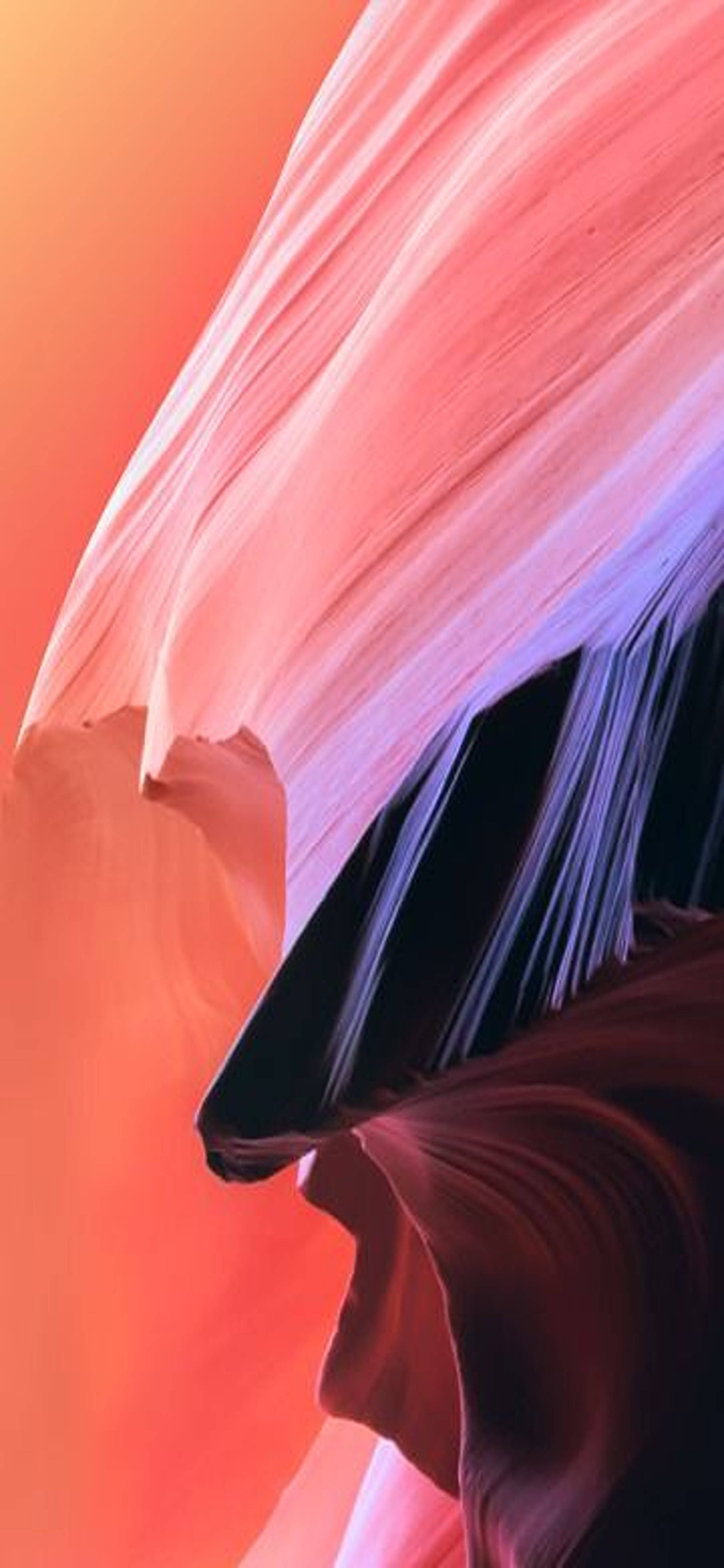 Abstract Peach Hue Redmi Note 9 Pro Background