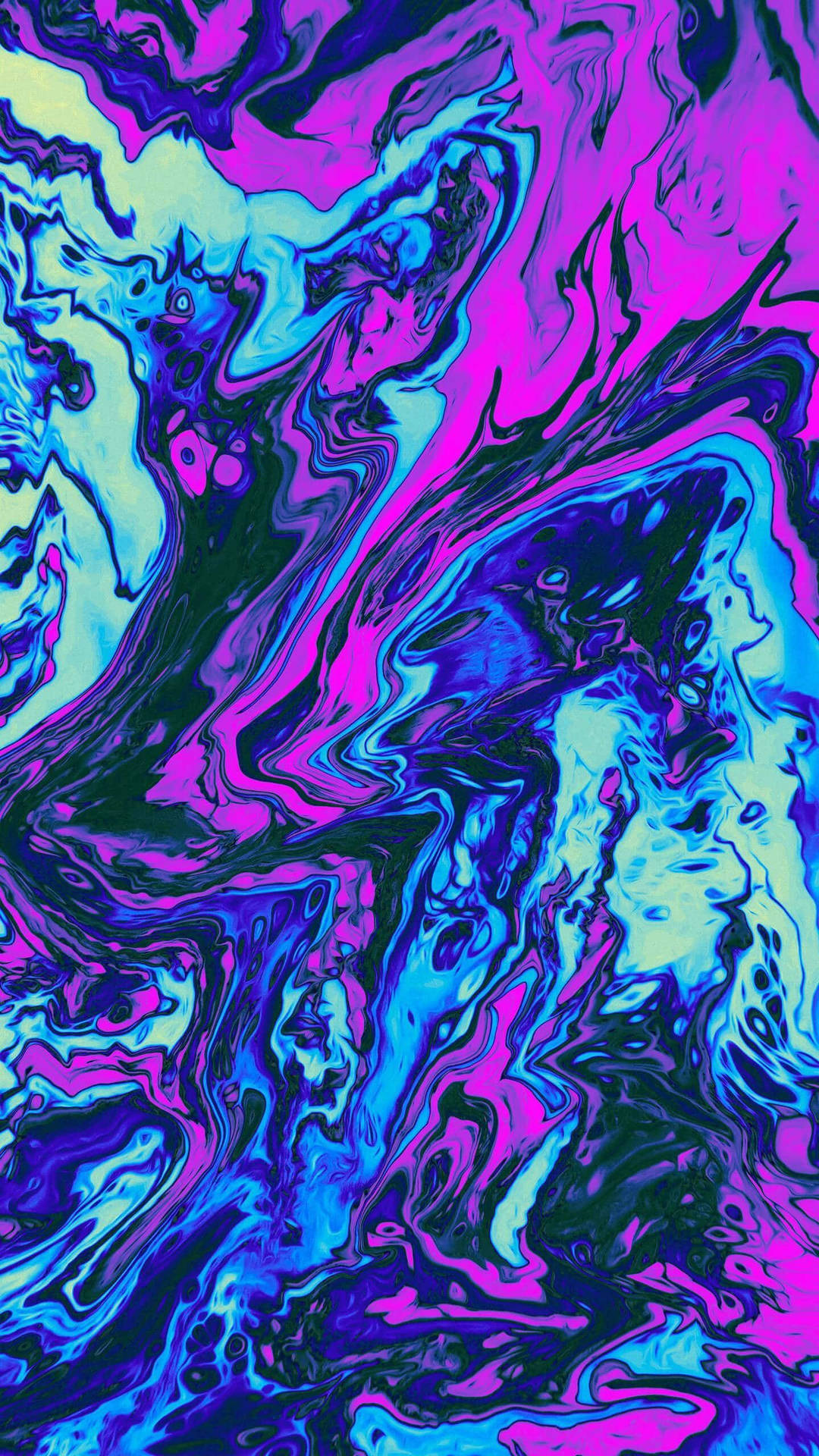 Abstract Pink And Blue Paint Background