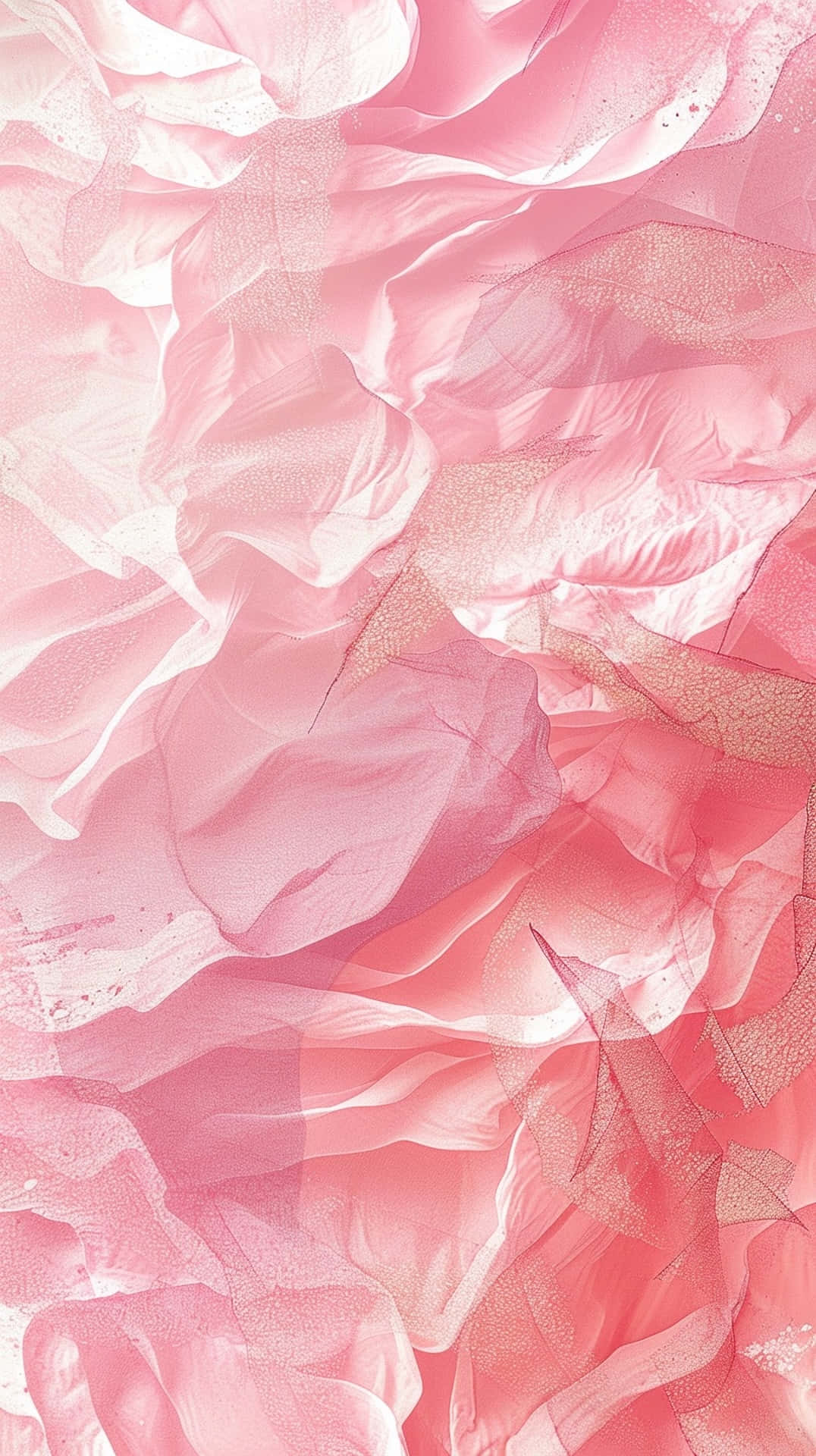 Abstract Pink Fabric Waves Background