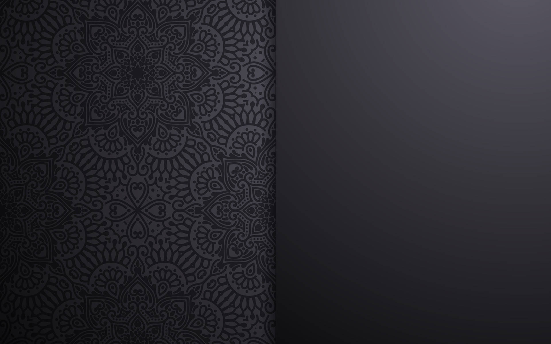 Abstract Plain And Ethnic Black Pattern