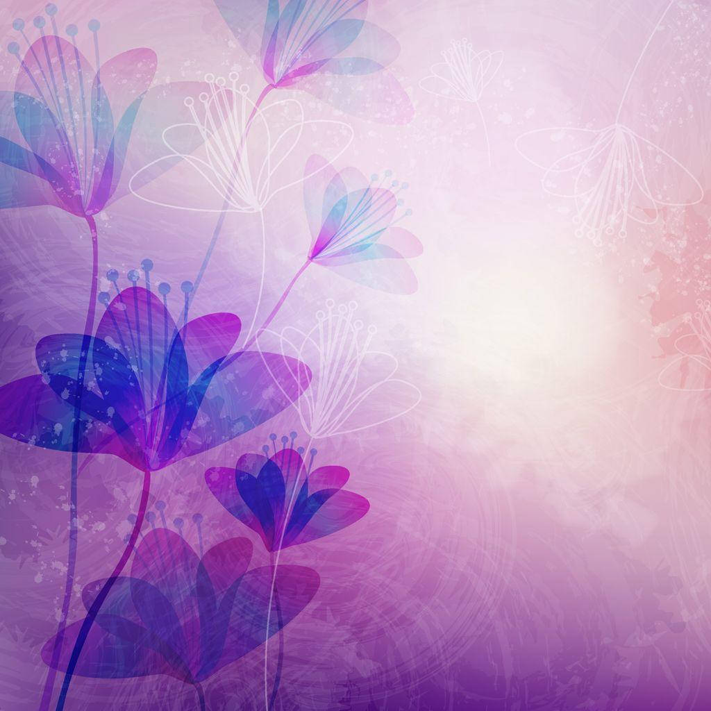 Abstract Purple Flower Laptop Background