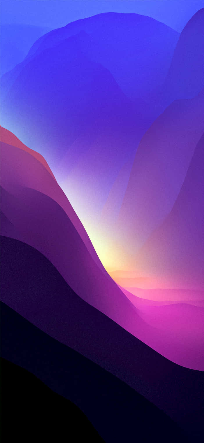 Abstract Purple Mountain Sunset Background