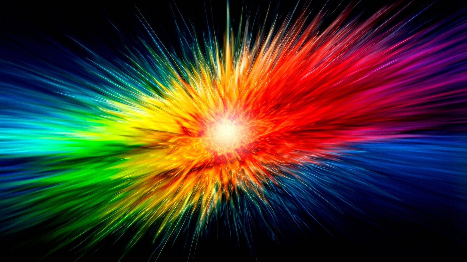 Abstract Rainbow Colorful Splash Background