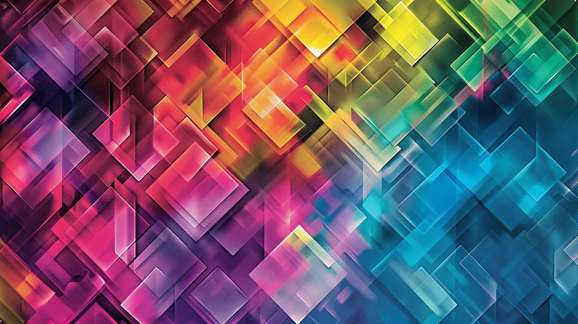 Abstract Rainbow Cubes Background Background