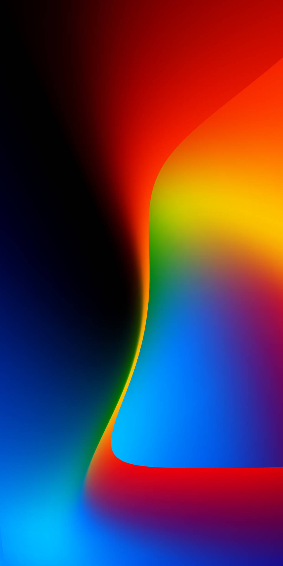 Abstract Rainbow Gradient Oppo A5s Background