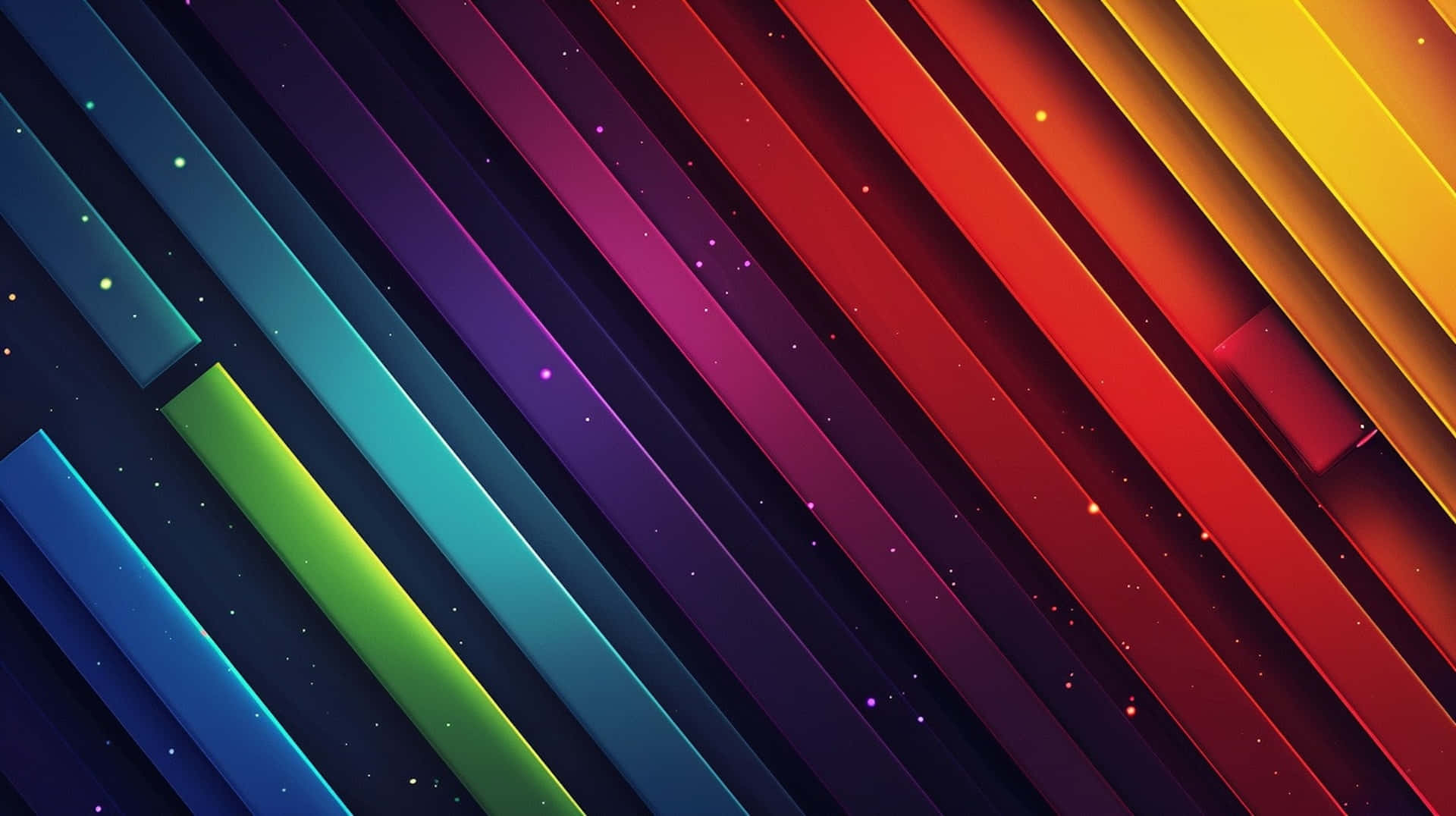 Abstract Rainbow Stripes Background