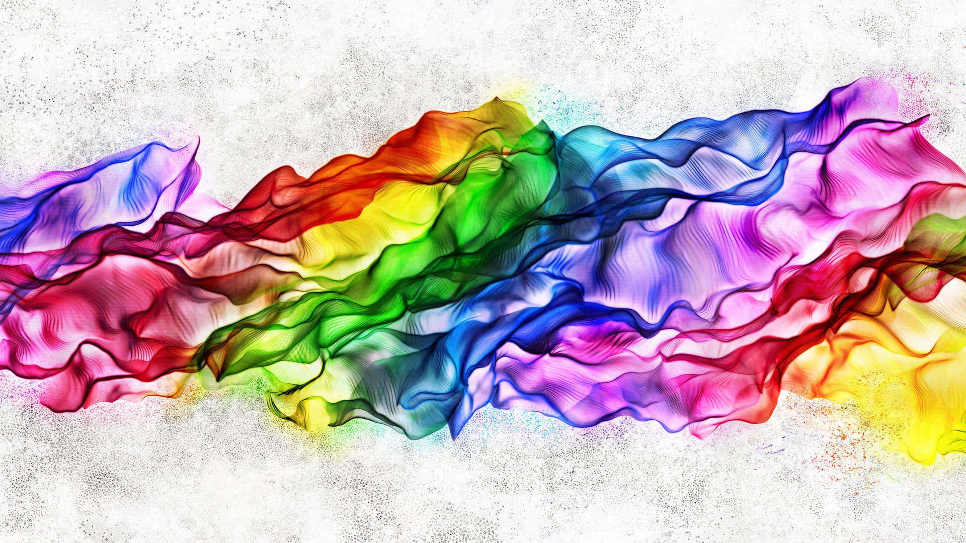 Abstract Rainbow Waves Desktop Background Background