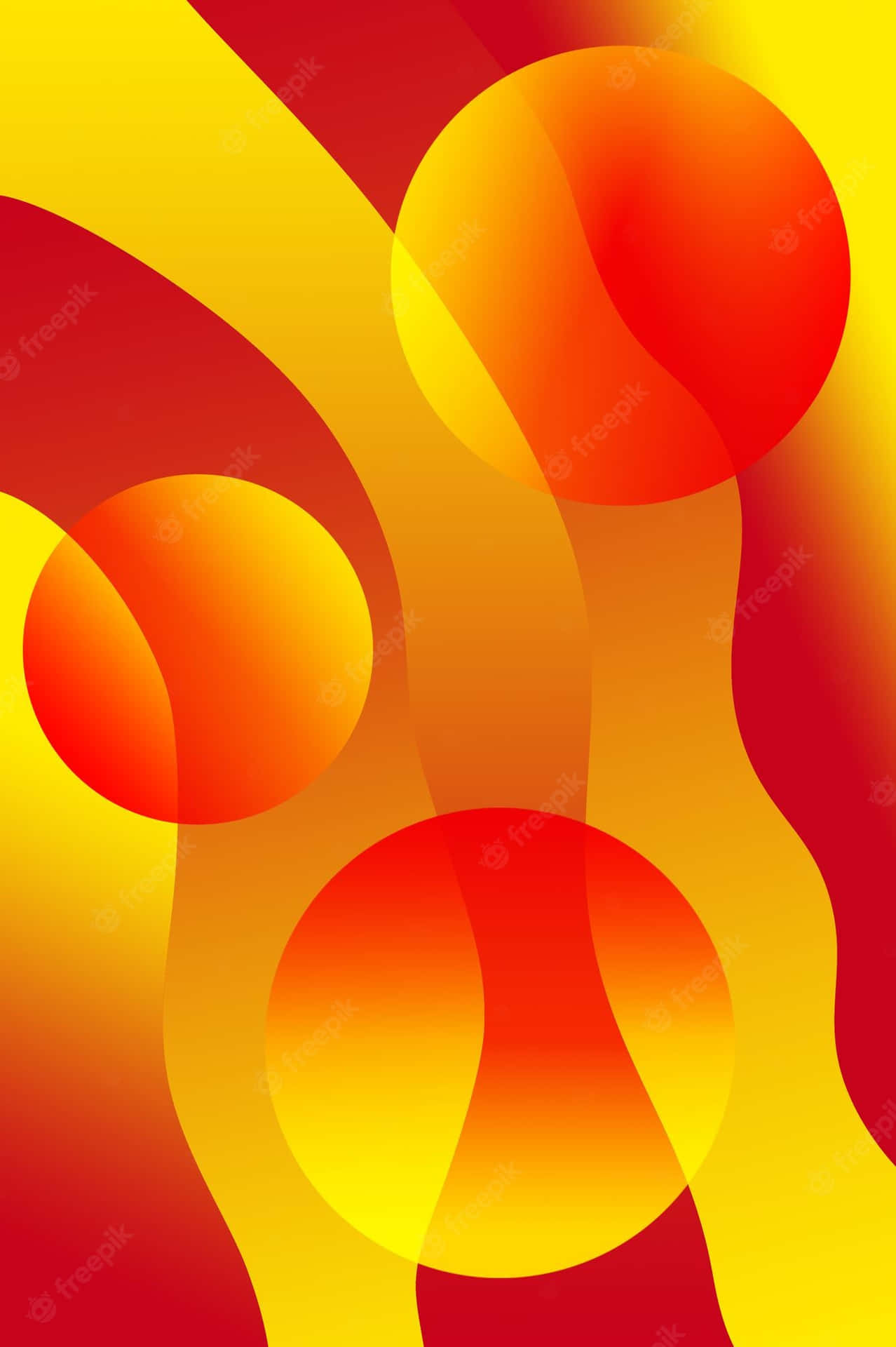 Abstract Red And Yellow Background Vector Background
