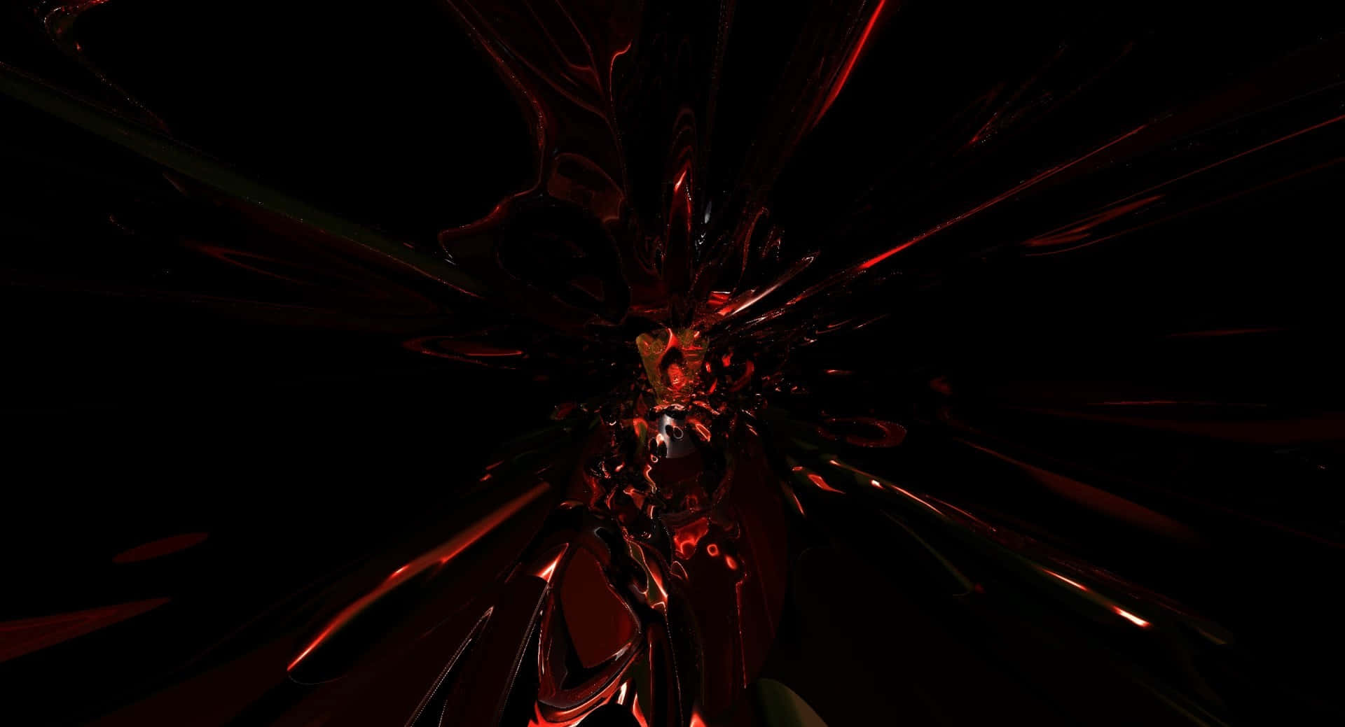Abstract Red Black Explosion