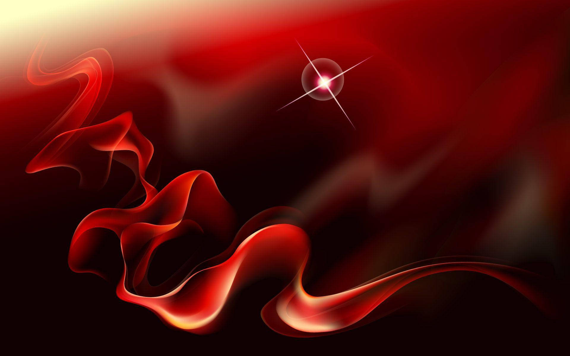 Abstract Red Color With Star