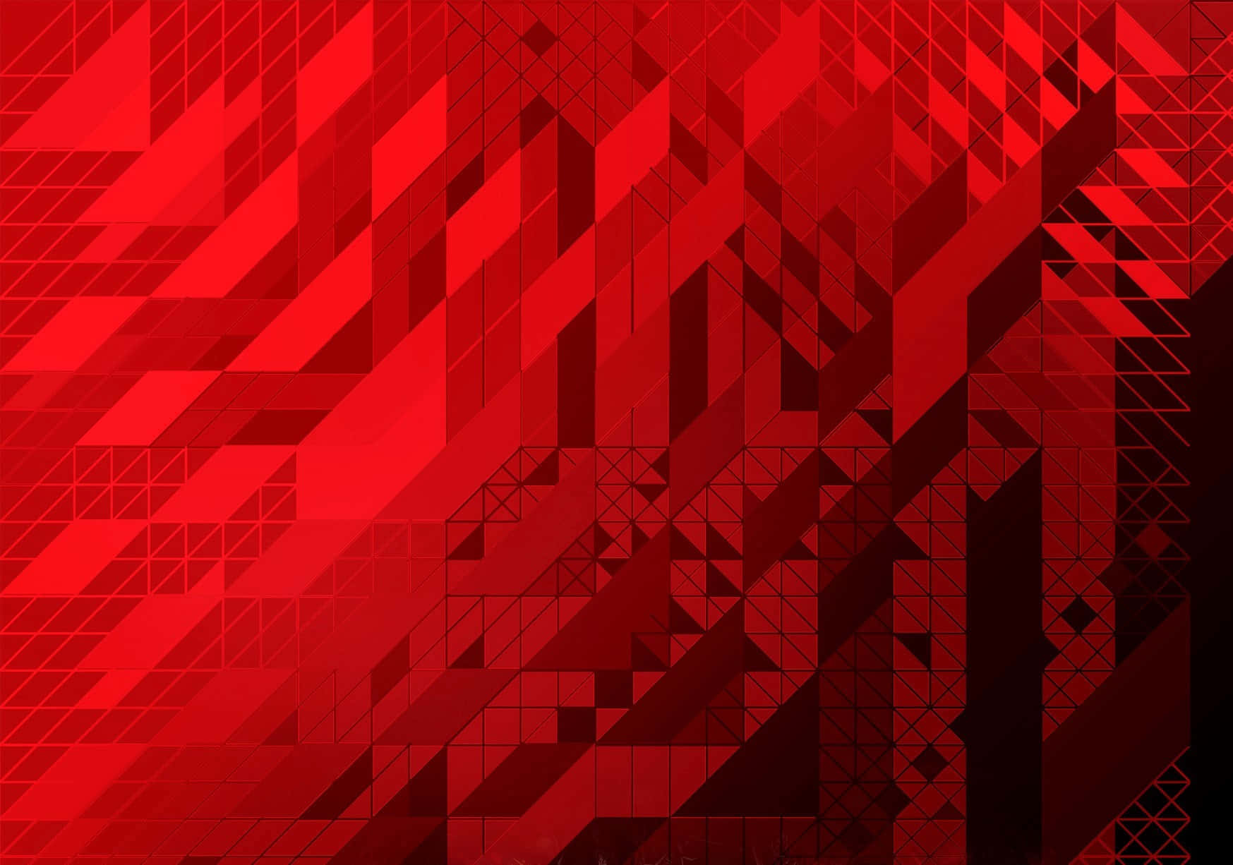 Abstract Red Geometric Pattern Background