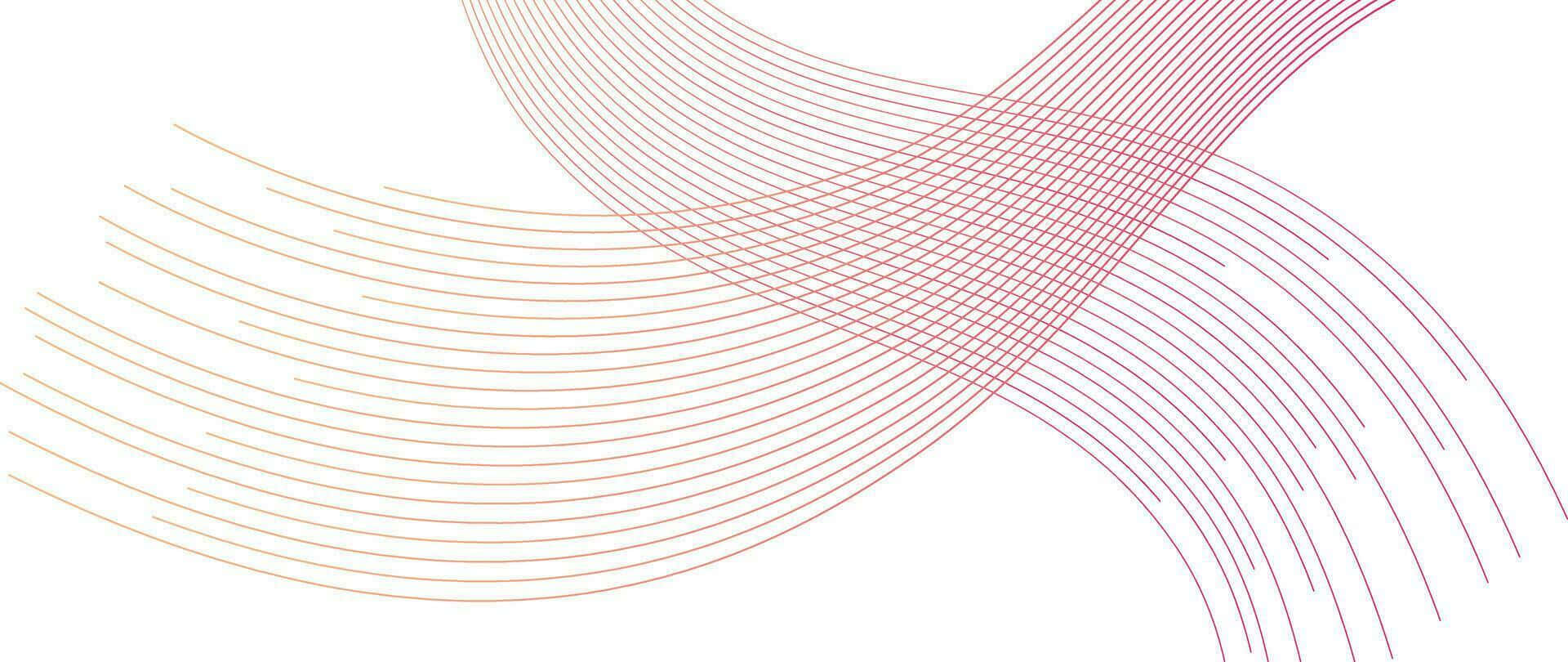 Abstract Red Gradient Lines Vector Background