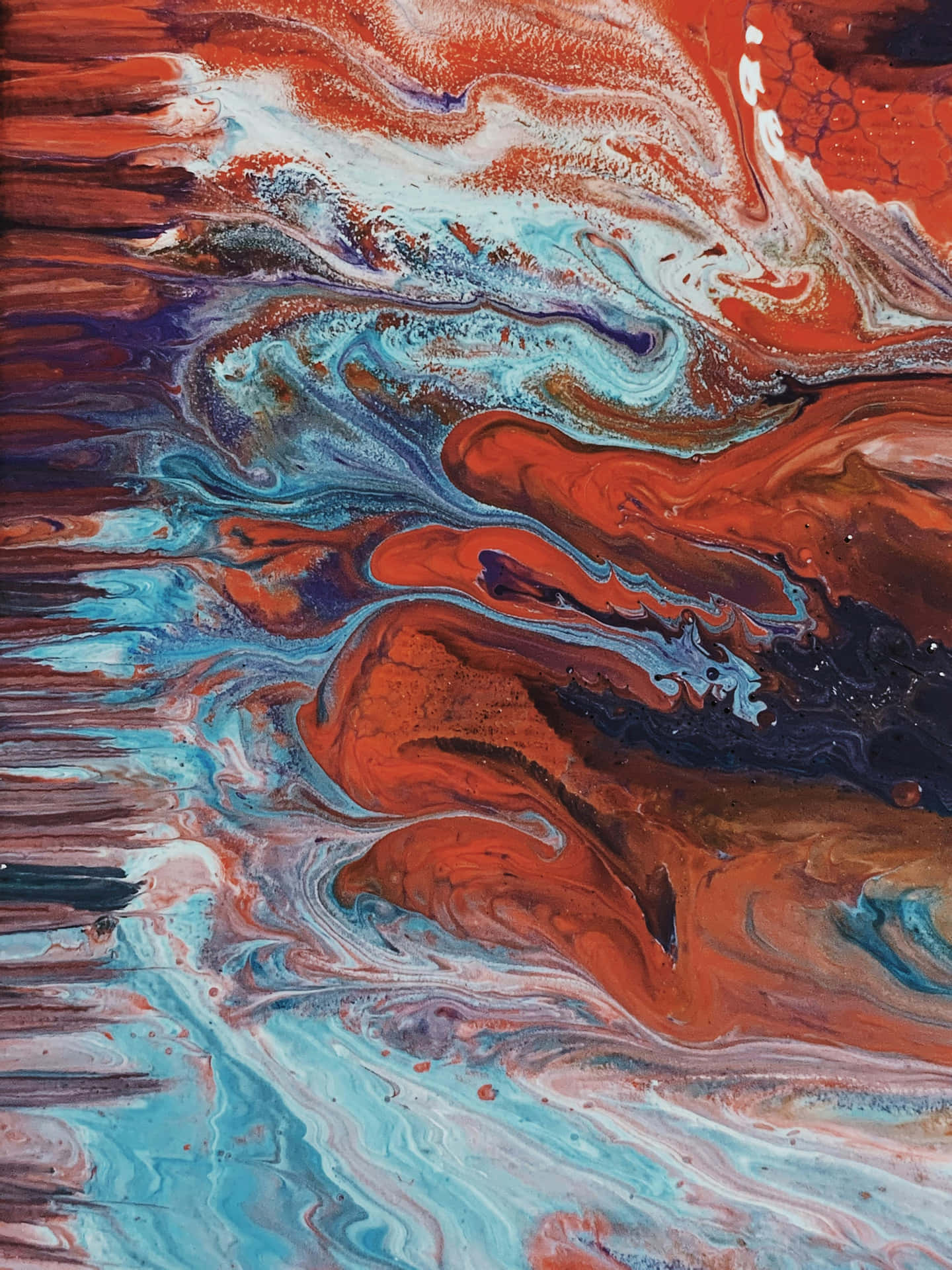 Abstract Red White Blue Artwork Background