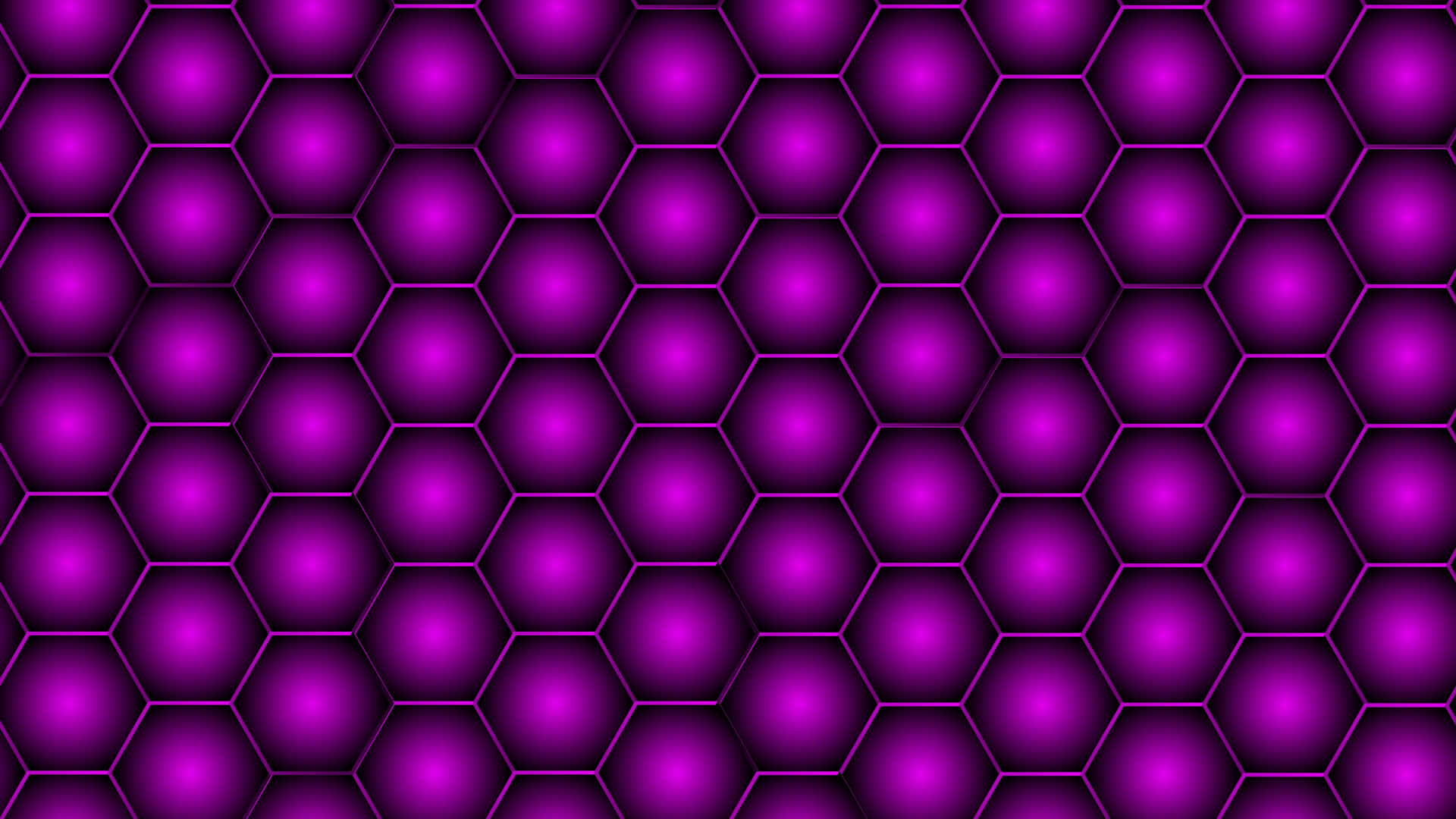 Abstract Shapes In Hexagon Patterns Background