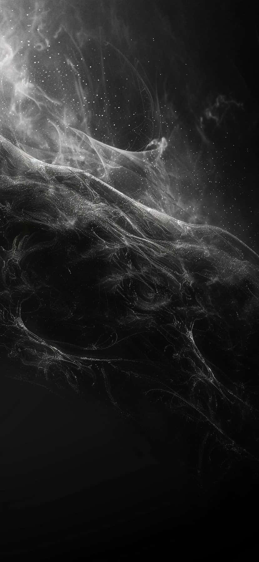 Abstract Smoke Art Black Background