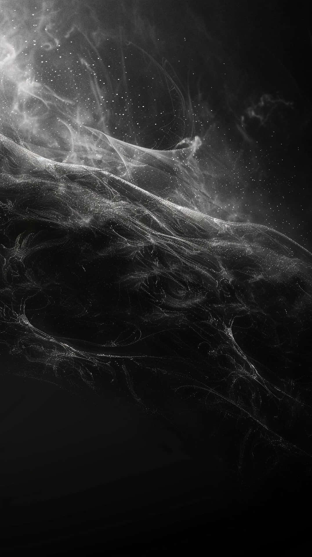 Abstract Smoke Art Black Background Background