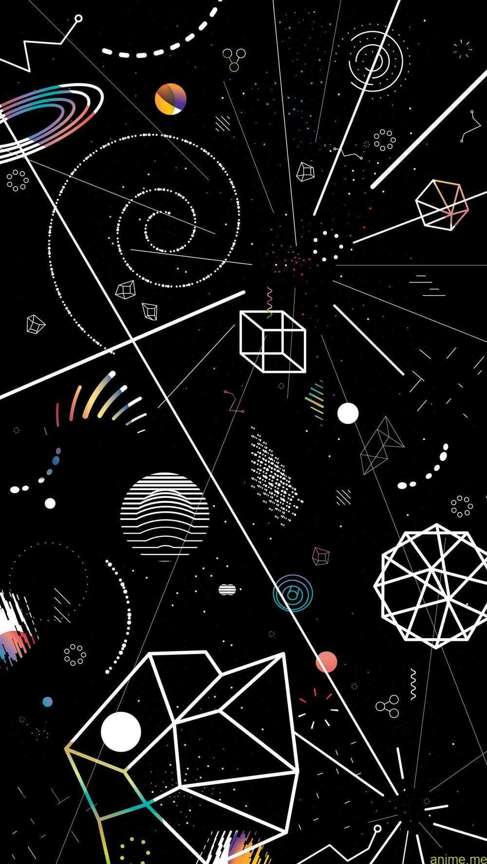 Abstract Space Vector Art Background