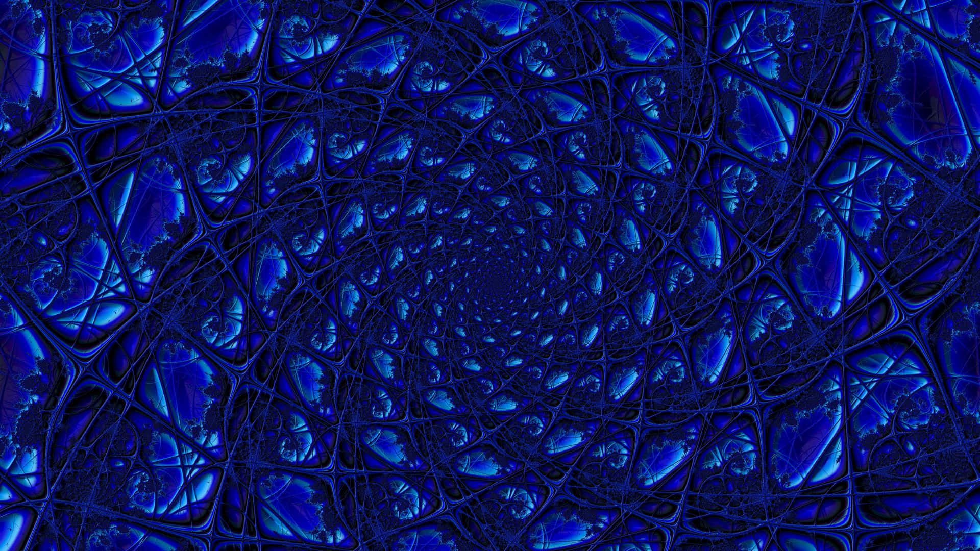 Abstract Spiral Pattern Blue Pc Background