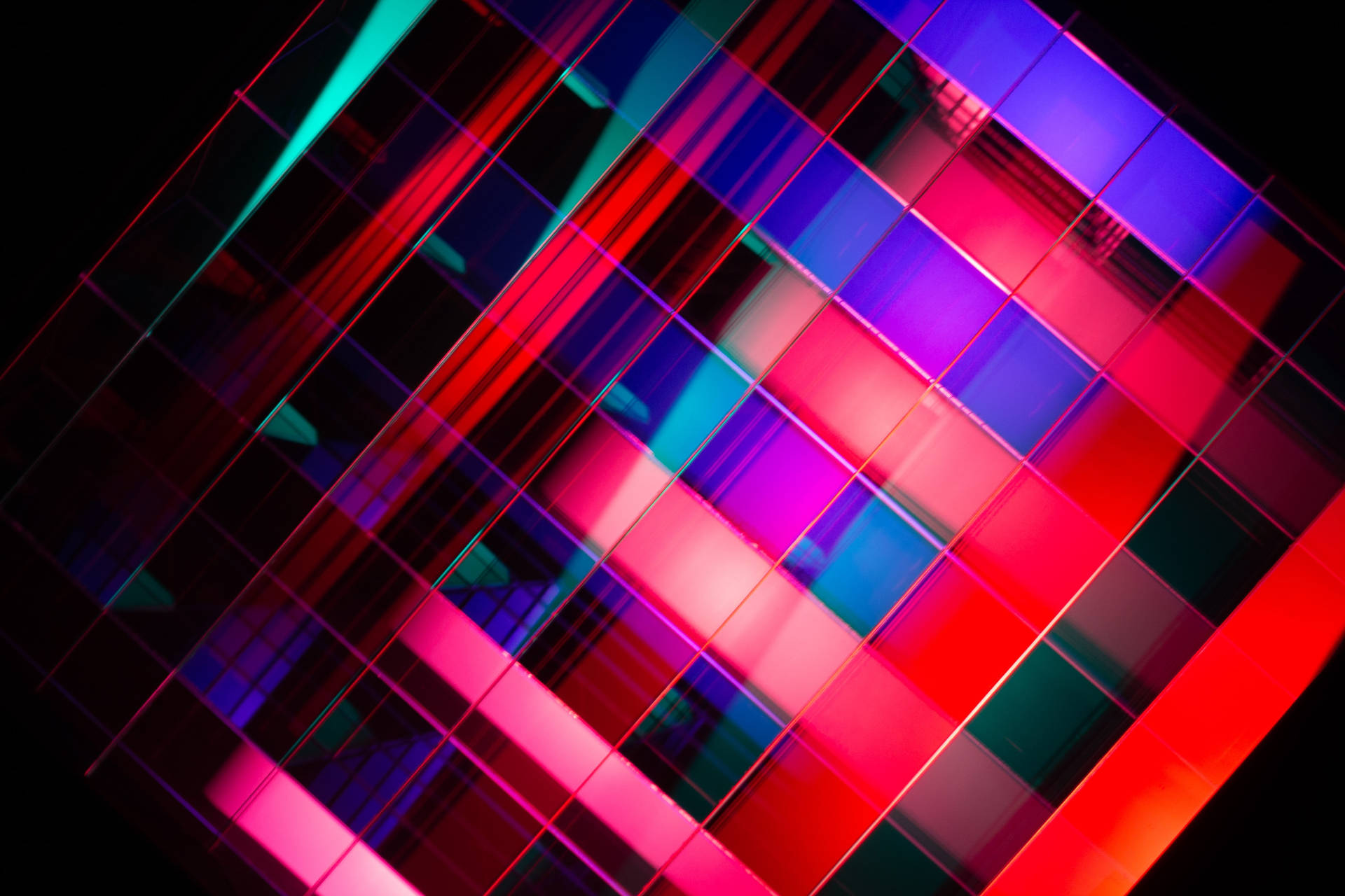 Abstract Stripes Multicolored Shapes Background
