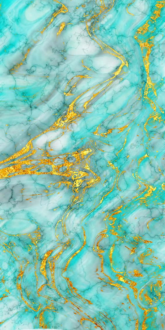 Abstract Teal Marble Quilted Pattern Background